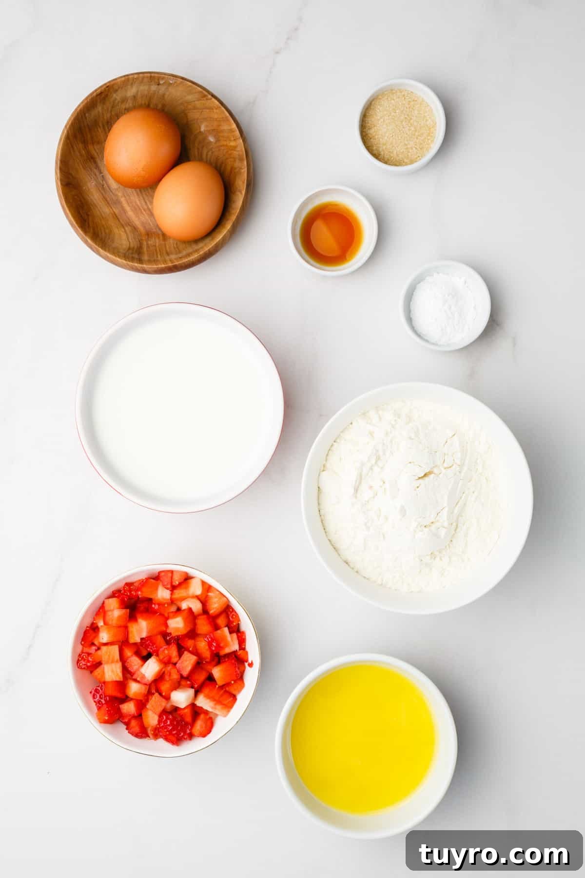 Fluffy Homemade Strawberry Waffles Recipe 4 ingredients to make strawberry waffles.