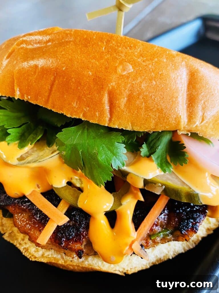 Blackstone Banh Mi Chicken Burgers