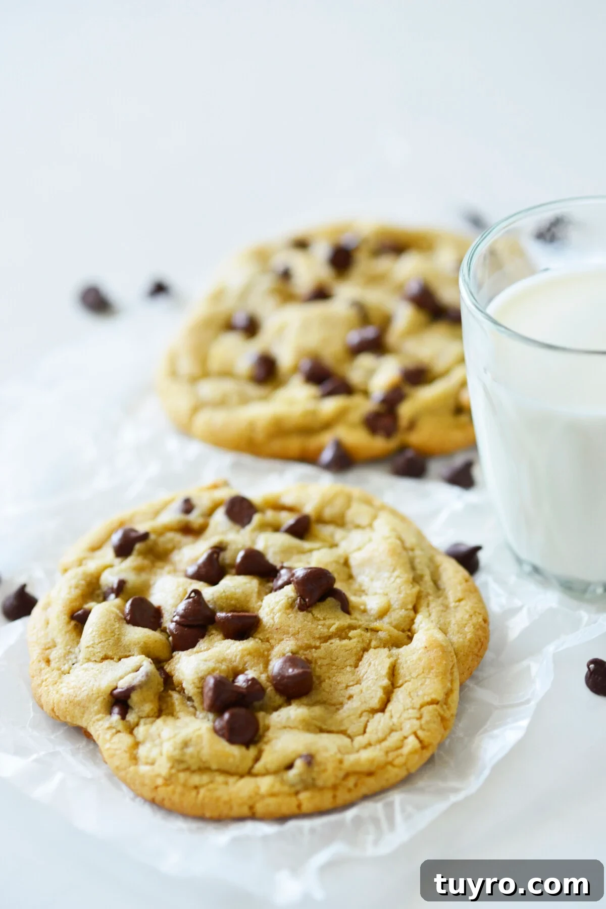 These Chocolate Chip Cookies for Two are perfectly soft, chewy and delicious! Small Batch Chocolate Chip Cookies for Two