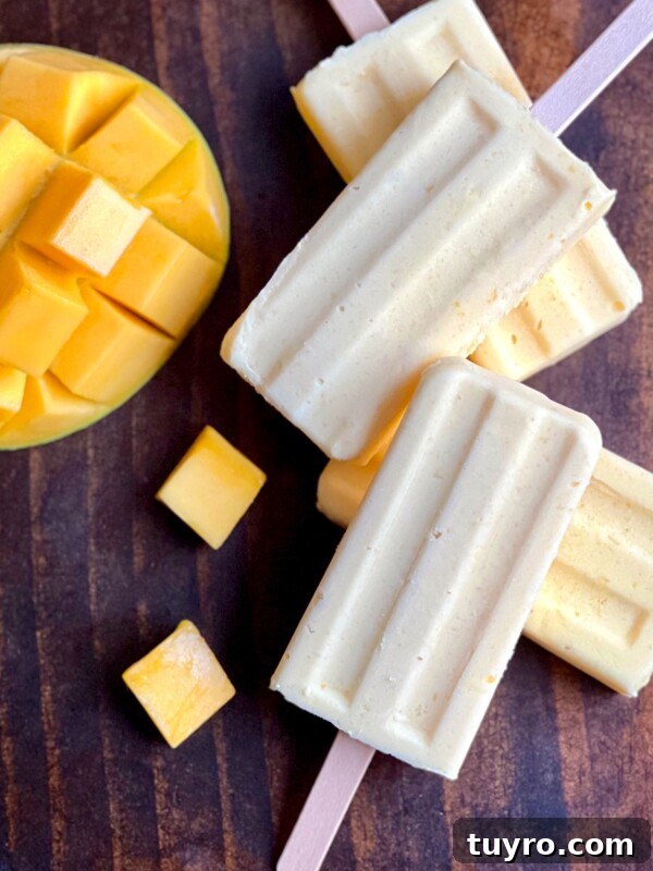 Creamy Mango Paletas