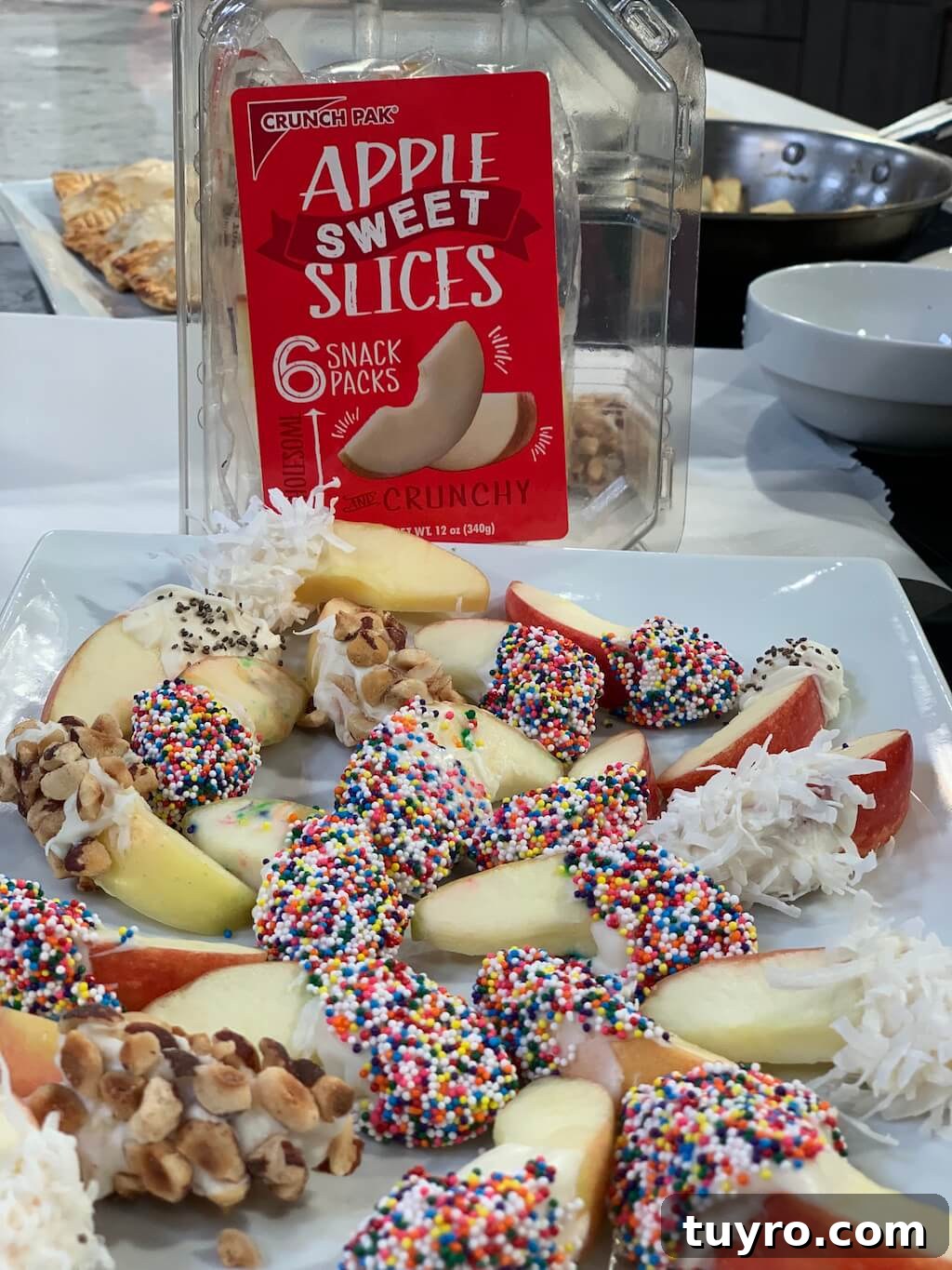 Chocolate Dipped Apple Slices