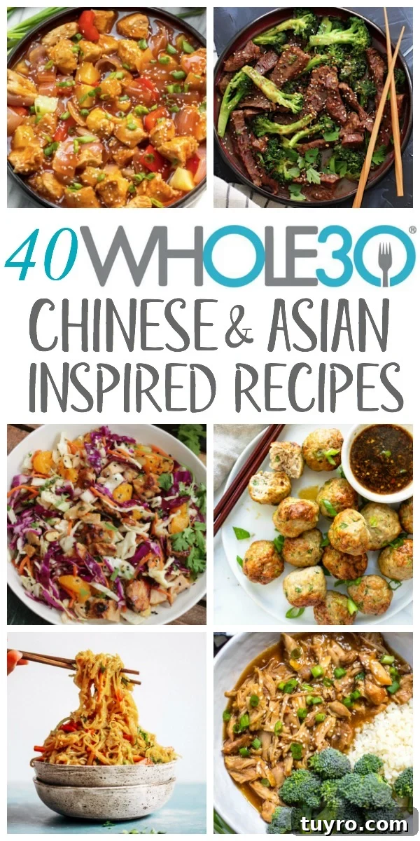 These Whole30 Chinese recipes include asian inspired takeout-fakeout recipes that are healthy, paleo and made at home and they're some of the best Whole30 asian recipes on the internet! They're all gluten free and sugar free, and many of them are low carb or could be made keto. They include instant pot recipes, slow cooker, skillet, and side dishes, making for easy weeknight dinners or delicious meal prep recipes. #whole30chineserecipes #whole30asianrecipes #paleochineserecipes #paleoasianrecipes These Whole30 Chinese recipes include asian inspired takeout-fakeout recipes that are healthy, paleo and made at home and they're some of the best Whole30 asian recipes on the internet! They're all gluten free and sugar free, and many of them are low carb or could be made keto. They include instant pot recipes, slow cooker, skillet, and side dishes, making for easy weeknight dinners or delicious meal prep recipes. #whole30chineserecipes #whole30asianrecipes #paleochineserecipes #paleoasianrecipes