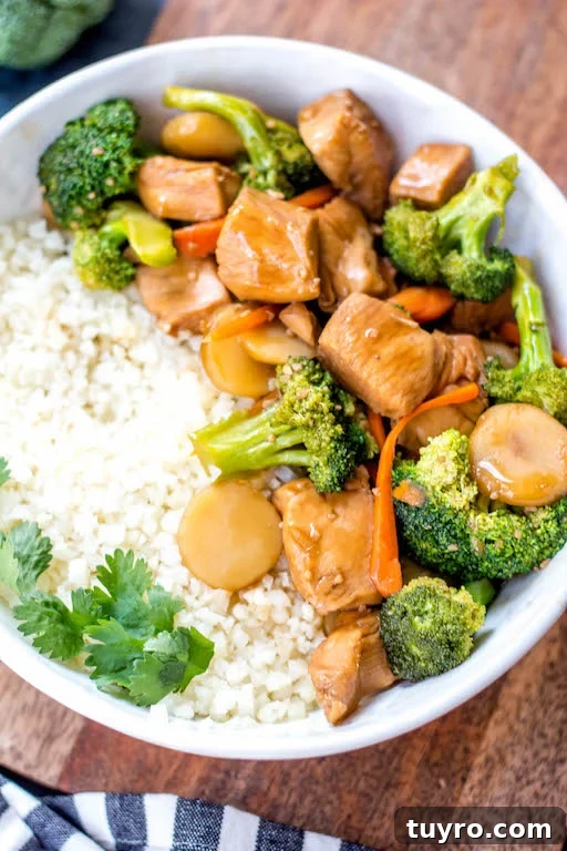 40 Whole30 Chinese & Asian-Inspired Recipes: Paleo, Low-Carb, Gluten-Free 6 This Paleo and Whole30 instant pot chicken broccoli stir fry is a great weeknight dinner made in one pot and in under 30 minutes. It’s not only a Whole30 instant pot recipe, but it's low carb and gluten-free, so you can enjoy a guilt free Chinese inspired meal or make a healthy meal prep recipe that will ensure delicious leftovers all week. #whole30instantpot #whole30stirfry #paleoinstantpot #whole30chickenrecipes #ketoinstantpot