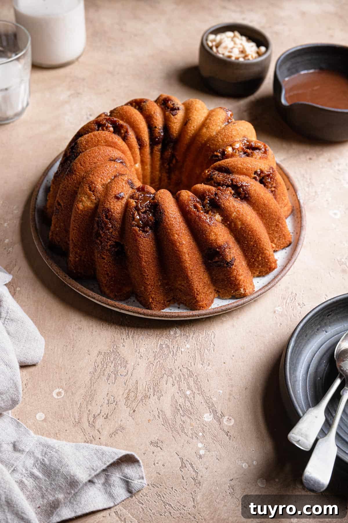 Decadent Snickers Bundt Cake Recipe with Salted Caramel Glaze 2 Snickers Bundt Cake recipe