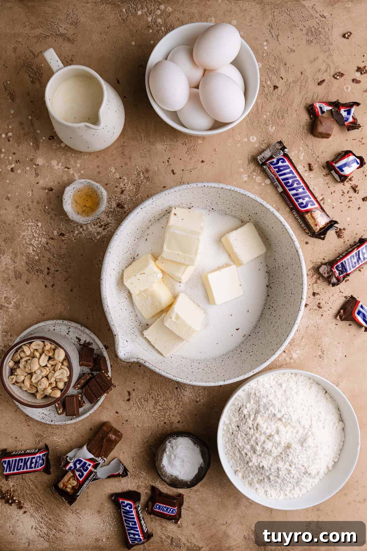 Decadent Snickers Bundt Cake Recipe with Salted Caramel Glaze 6 Snickers Bundt Cake