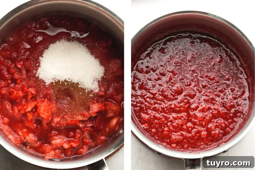 Creamy No-Bake Cheesecake Bars Recipe for Every Occasion 6 strawberry-glaze