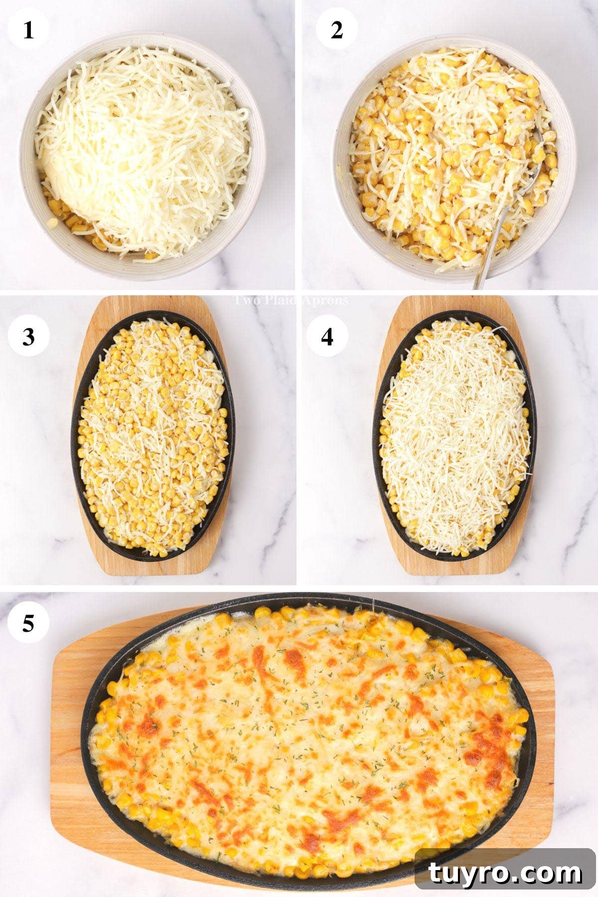 Korean-Style Cheese Corn Recipe — Creamy Corn with Mozzarella 4 Baked Korean cheese corn