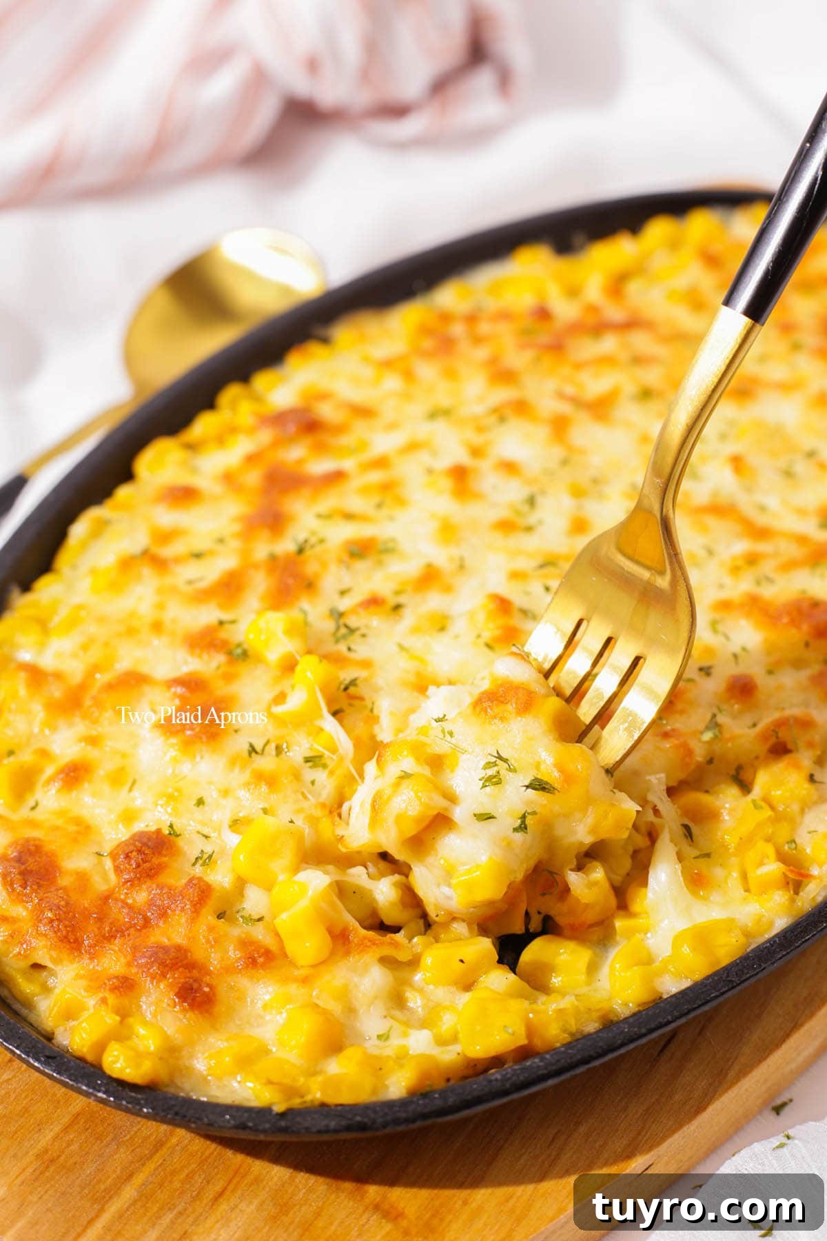 Korean-Style Cheese Corn Recipe — Creamy Corn with Mozzarella 6 Serving cheesy corn