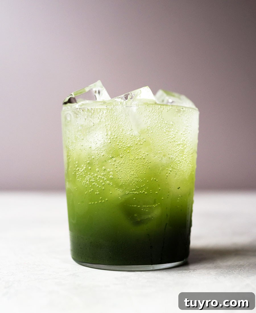 Sparkling Matcha Green Tea Soda 9 Matcha green tea soda