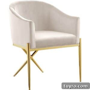 Xavier White Chair