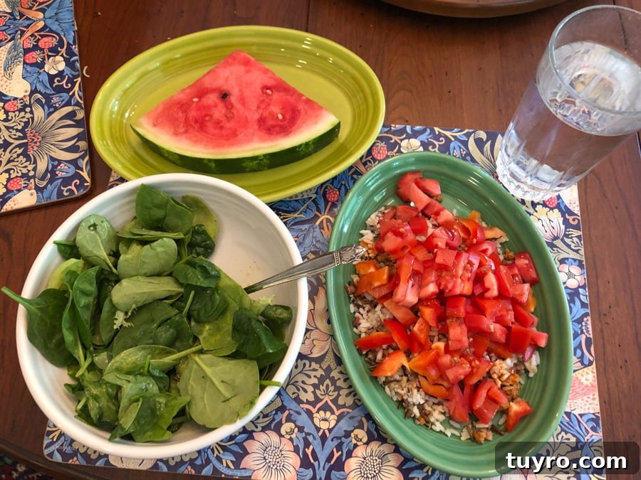 salad, watermelon, mexican salad