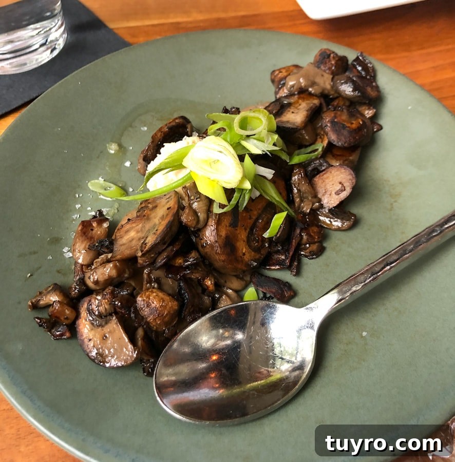 mushrooms from vivo restaurant