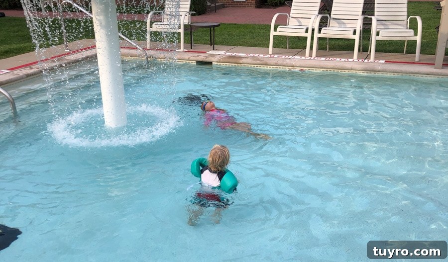 kids in pool