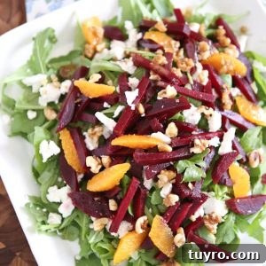 Spring Beet and Goat Cheese Salad with Walnuts from aggieskitchen.com #ThinkFisher