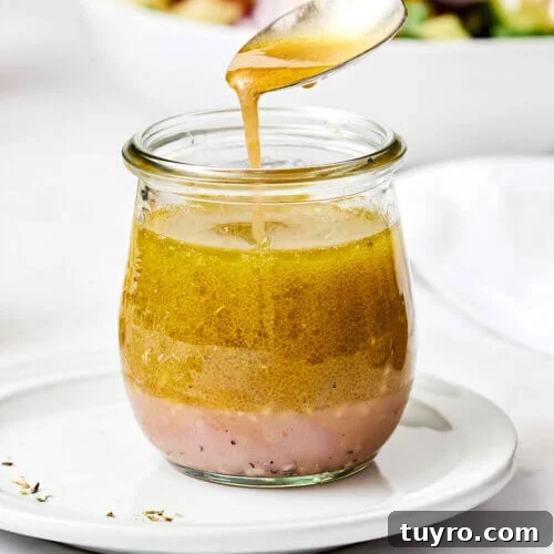 14 Fresh Salad Dressings and Vinaigrettes You’ll Love 5 A jar of Greek salad dressing.